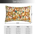 thumbnail image 2 of Gaeub Vintage Floral Print Double Sided Plush Decorative Throw Pillow Cover, Sofa Cushion Cover, Plush Cushion Cover，Excluding Pillow Core-14"x20", 2 of 6