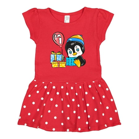 

Inktastic Penguin 1st Birthday Gift Baby Girl Dress