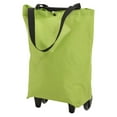 thumbnail image 1 of FUTUREORYY Folding Design Trolley Bag Trolley Bags Metal Green 1Pcs, 1 of 6