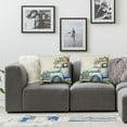 thumbnail image 2 of nygtbtfer Set of 2 Decorative Blue Truck Bicycle Fresh Flowers Throw Pillow for White, 2 of 7