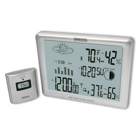 UPC 071589042668 product image for Springfield 91905-002 Deluxe Wireless Weather Forecaster | upcitemdb.com