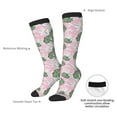 thumbnail image 4 of Naloa Lilies Flowers Thigh High Socks Extra Long Stretchy Sock Women Over Knee High Opaque Stocking Daily Wear, 4 of 6