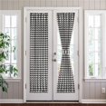 thumbnail image 1 of 25 x 72 in. Polyester Light Filtering Rod Pocket Buffalo Check Curtain Panel, Black, 1 of 1