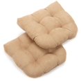thumbnail image 1 of 19-inch U-Shaped Micro Suede Tufted Dining Chair Cushion (Set of 2), 1 of 3