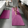 thumbnail image 6 of Zynviq Solid Color Bathroom Rugs 15.7" X 23.6" Bath Rugs Polyester Red Washable Absorbent Rectangular Small Rug for Toilet, 6 of 6