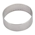 thumbnail image 1 of Tart Rings 8 Inch - Round, Perforated, Stainless Steel, Nonstick, for Baking, Breathable Design, 1 of 3