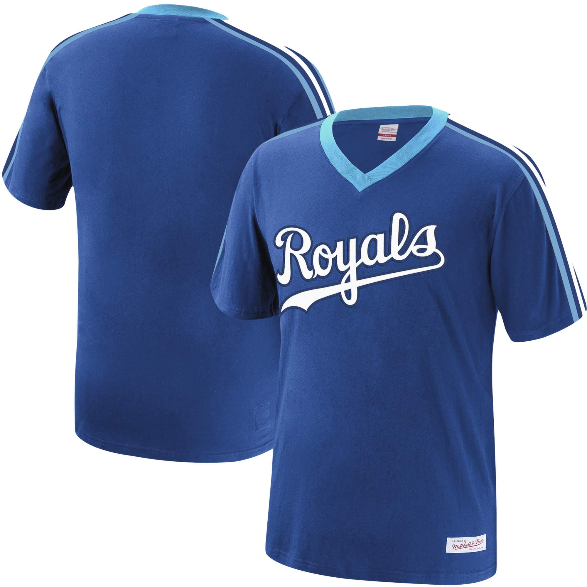 Kansas City Royals Mitchell & Ness Overtime Win VNeck TShirt Royal