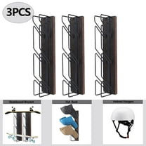 3 PACK Hat Rack for Wall,Rustic Display Wooden Baseball Caps Organizer,Housewarming Gifts,14"X3"