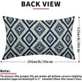 thumbnail image 4 of Navy Blue Boho Lumbar Pillow Covers 12x20 Inch Set of 2, Bohemian Geometric Pattern Modern Abstract Decorative Throw Pillow Cases Cushion Covers Summer Decoration Gift Farmhouse Sofa Couch Bed Decor, 4 of 6