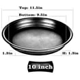 thumbnail image 2 of Plant Saucer Pot Tray 10 inch, 2 Packs Plastic Flower Planter Saucers and Drip Trays for Indoors Outdoors, Heavy Sturdy Durable Plant Plate Water Catcher (Terra Cotta), 2 of 5