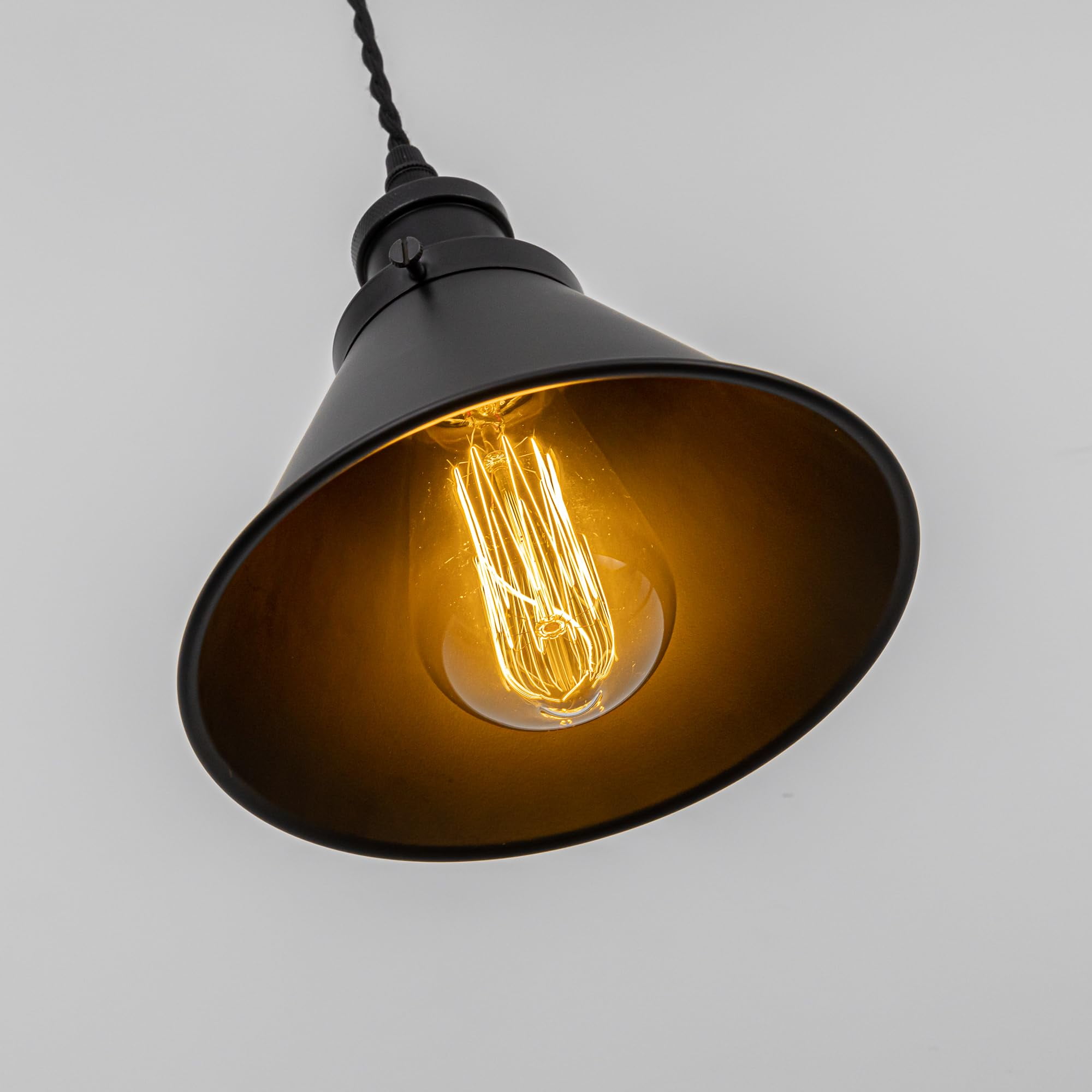 KAYYELAMP Plug in Cable Track Rail with Adjustable Cord Black Track Lighting Fixture H-Type Vintage Design for Kitchen Loft(No Bulb)