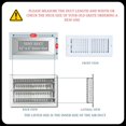 thumbnail image 2 of Registro de ventilación de techo Sierra Grates, 30 x 10 cm, acero blanco, 2 of 7