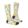 thumbnail image 3 of Fotbe Ducks and Anchors print Women's Men's Novelty Crew Socks Cotton Socks Knee High Socks for Walking,Running,Nurses,Pregnancy, 3 of 9
