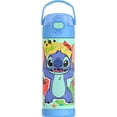 thumbnail image 1 of Thermos Kids Stainless Steel Vacuum Insulated Funtainer 16 Oz Water Bottle with Spout Lid, Stitch, 1 of 7