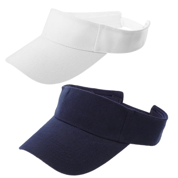 LOLIPPYY 2-Pack Adjustable Navy Baseball Caps for Hiking Sun Outdoor Polyester Hats
