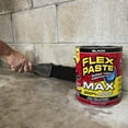thumbnail image 2 of Flex Paste MAX - All Purpose Rubberized Waterproof Paste; Indoor & Outdoor Repairs; Spread, Shape, Form & Seal Gaps, Cracks, Holes, Roofs, Foundation, Drywall; Paintable, WHITE, 12 lb (2.72 kg), 2 of 9