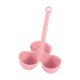thumbnail image 1 of Hervidor de huevos Rejilla para vapor de huevos Soporte de cesta multifunción Rejilla para vaporera Cesta para huevos Rosa 3 agujeros, 1 of 9