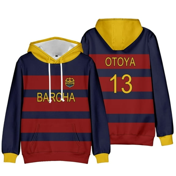 Blue Lock Anime Hoodie Team Uniform Sports Hoodie Unisex Hooded Sweatshirt