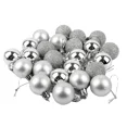 thumbnail image 3 of 24 bolas de Navidad de 3 cm, adornos de plástico para colgar en el árbol de Navidad, para fiestas, bodas, decoración del hogar, 3 of 4