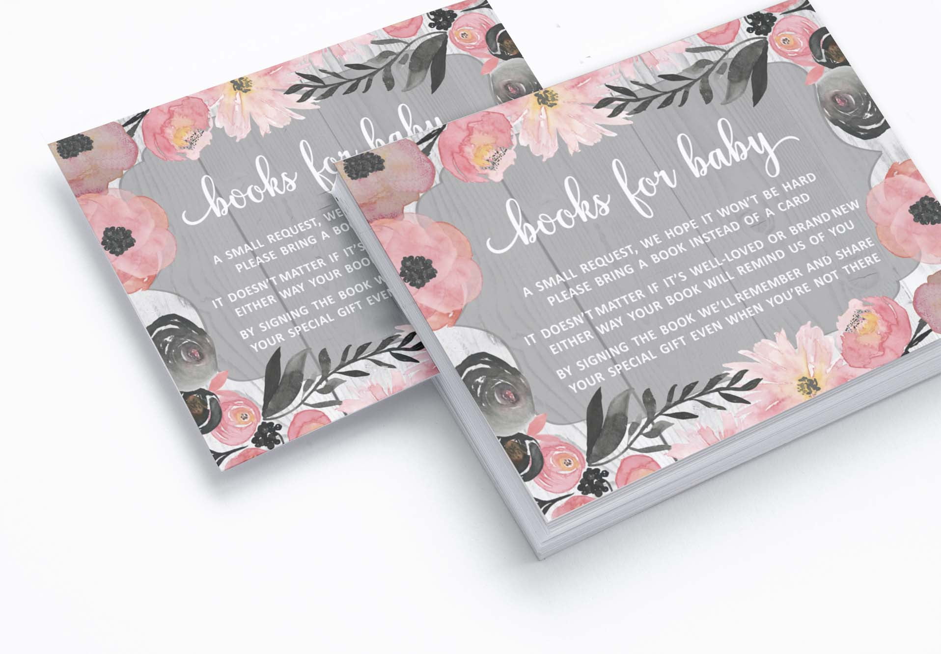Inkdotpot 30Jungle Animals Gender Neutral Baby Shower Book Request Cards Bring A Book Instead Of A Card Baby Shower Invitations Inserts Games