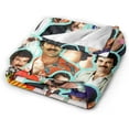 thumbnail image 3 of Blanket Tom Selleck Soft and Comfortable Warm Fleece Blanket for Sofa,Office Bed car Camp Couch Cozy Plush Throw Blankets Beach Blankets, 3 of 6