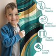 thumbnail image 3 of Blackout Kids Curtains,Teal Gold Marble Childrens Insulated Curtains Set Of 2,Bedroom Essentials,Toddler Room Decor 42x54in(106x137cm), 3 of 4