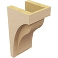 thumbnail image 5 of 5"W x 5"D x 10"H Wide Helena Rough Cedar Woodgrain TimberThane Corbel, Primed Tan, 5 of 6