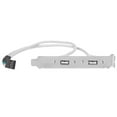 thumbnail image 1 of Portable Plug And Play Adapter 2-Port Rear Panel Cable, USB Cables, For PC Chassis, 1 of 8