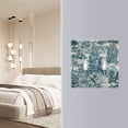 thumbnail image 4 of Yayeee Toggle Light Switch Wall Plate 3-Gang 6.37"x4.48" Decorative Outlet Cover, Green Flourishing Garden, 4 of 7