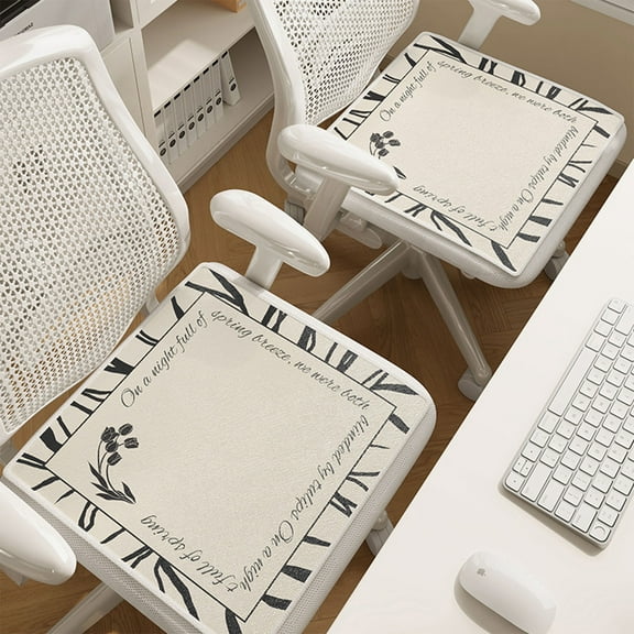 HOARBOEG Summer Cool Office Chair Cushion, Breathable Ice Silk Gel Seat Cushion for Office Chai Non-Slip Cooling Mat with Honeycomb Structure & Pressure Relief Support, Washable Chair Pad