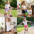 thumbnail image 3 of Resinta 5 Packs Girls Cotton Athletic Shorts Active Running Shorts Toddler Summer Shorts Dolphin Dolphin Yoga Shorts, 3 of 9
