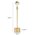 thumbnail image 5 of Gold Jewelry Display Earrings Stand for Bracelet 3x1.5x14cm Multi-Functional Jewelery Organizer Round Base, 5 of 5