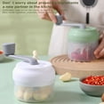 thumbnail image 2 of Manual Food Processor Vegetable Chopper, Mini Garlic Chopper Portable Handcrank Garlic Grinder Masher Onion Chopper, Manual Food Chopper Vegetable Cutter for Veggies, Ginger, Fruits, Nuts, Herbs, 2 of 8