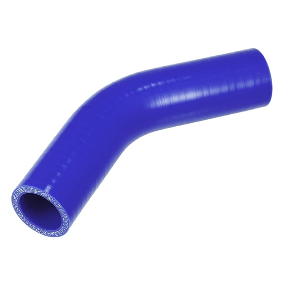 Unique Bargains 1 Pcs 28mm 1.10" ID 90mm 3.54" Length 45° Blue Car Silicone Hose