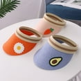 thumbnail image 3 of MesaSe Summer Kids Fruit Print Wide Brim UV Protection Hat Topless Straw Cap Sunhat, 3 of 8