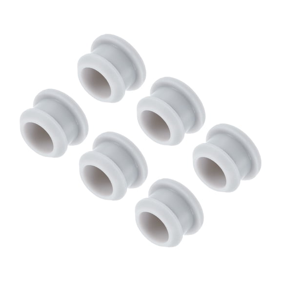 Uxcell Silicone Snap in Locking Hole Plugs,Rubber Panel Seal Cover Flush Type Panel Round for Kitchen 13.5mm Grey,6Pcs