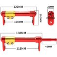 thumbnail image 2 of 1 Set Easy Wheels Extension Bar for Brompton Folding Bike Aluminium Alloy Rear Cargo Rack Folding Bicycle Telescopic Rod Repair Tools Black, 2 of 8