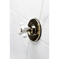thumbnail image 2 of Kingston Brass KS3032PX  Single-Handle Three-Way Diverter Valve with Round Trim Kit, Polished Brass, 2 of 9