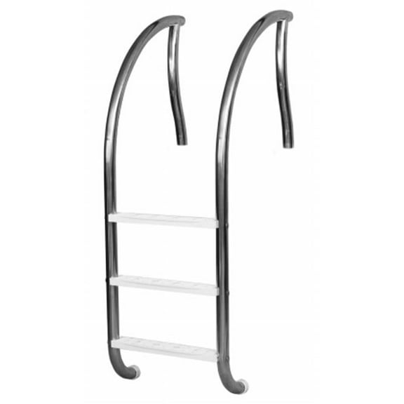 Designer Three Step Stainless Steel Ladder