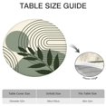thumbnail image 6 of Elasticized Table Cover in Cheerful Bohemian Print, Fits 52-56 Inch Diameter Tables, Wrinkle Free, 6 of 7