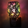 thumbnail image 1 of 3D Glass Pluggable Fragrance Warmer  Colorful Wall Plug-in for Essential Oils and Candle Wax Melts( US Plug ), 1 of 5