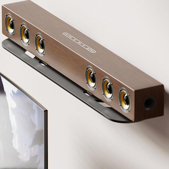Soundbar Monte Space Ahorro fácil de instalación Estabilidad Montaje de pared minimalista Soporte pesado para sala de estar de sala de deportes