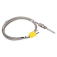 thumbnail image 1 of Sensor de termopar tipo K 1/8 NPT Sonda de temperatura de 80 mm Enchufe amarillo -100 a 1250 ℃, 1 of 9