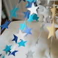 thumbnail image 4 of 2M Star Shape Cardboard String Paper Garland Ornaments Hanging Party Wedding Xmas Decorations, 4 of 7