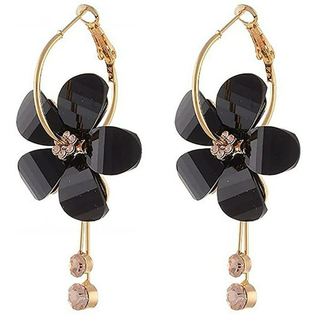 Womens Crystal Individual Colorful Stone Geometric Color Accessories Earrings