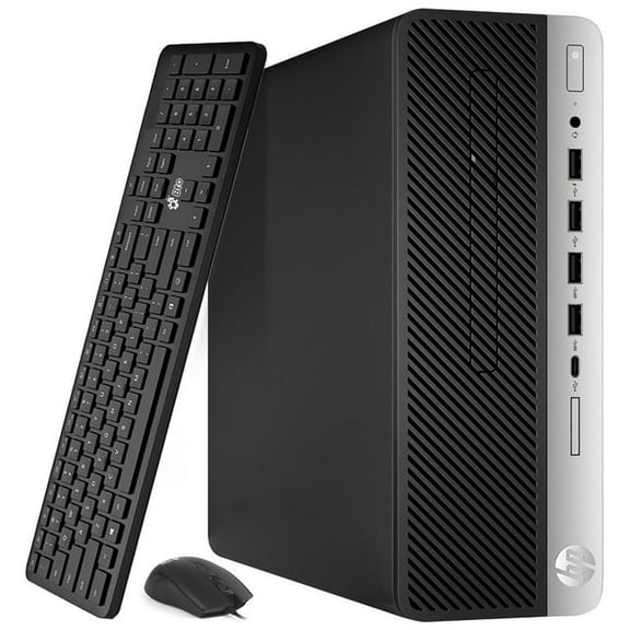 Restored HP ProDesk 600 G4 Desktop PC Business Computer, Intel Core i5 8th Gen. Processor, 32GB RAM, 2TB SSD, Wireless Keyboard & Mouse, Built-in WiFi, Windows 11 Pro (Refurbished)