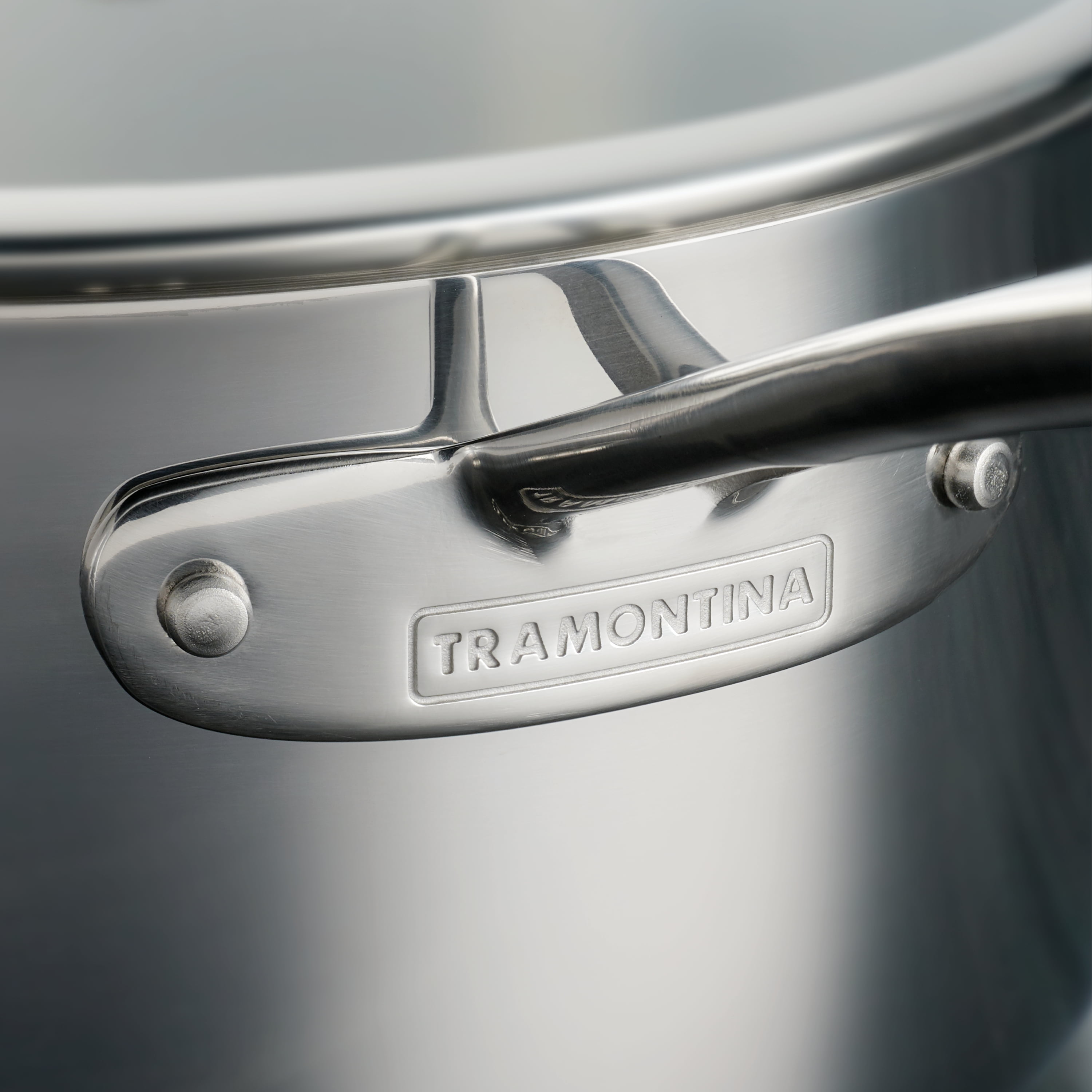 Tramontina Covered Sauce Pan Stainless Steel Tri-Ply Clad 1.5-Quart,  80116/021DS
