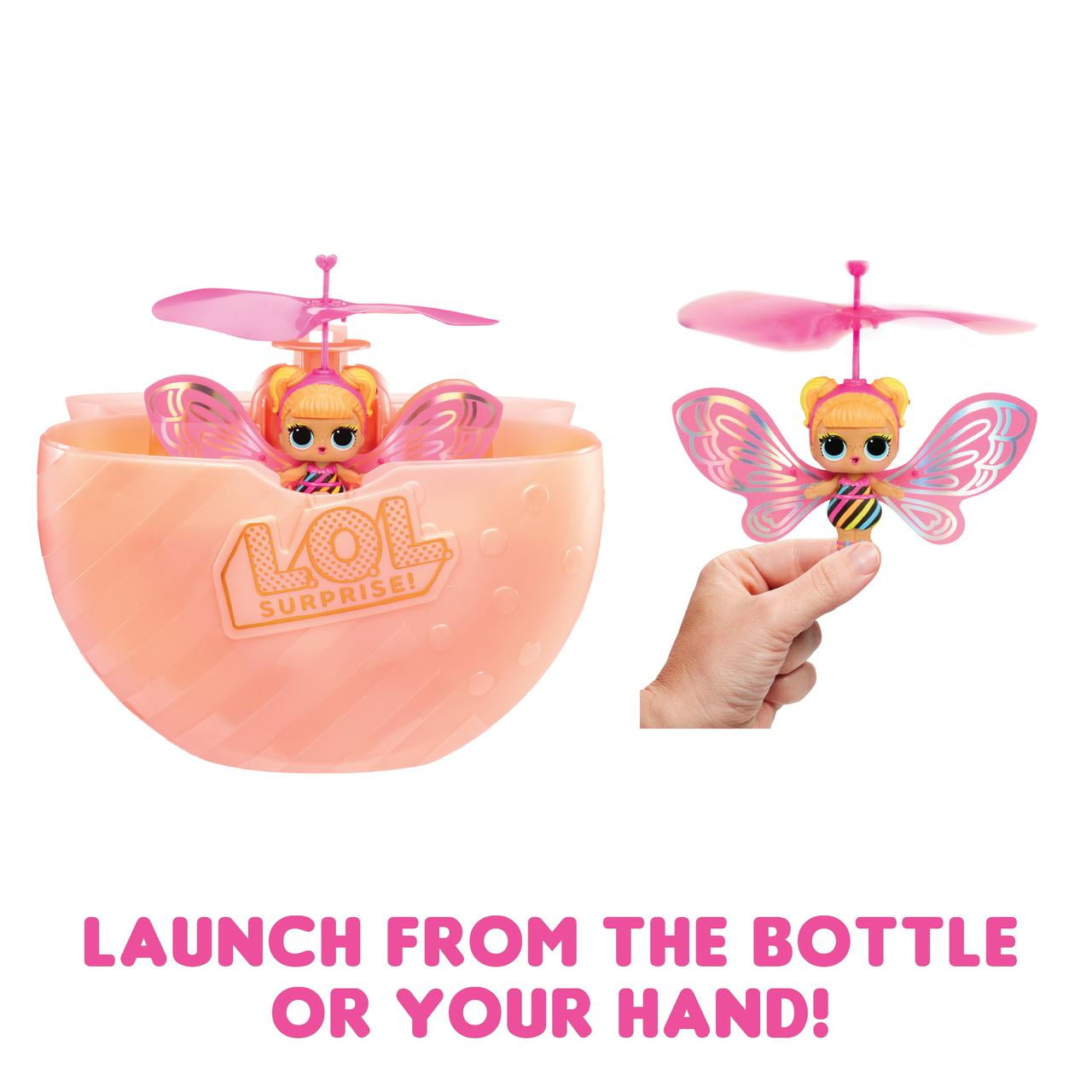 LOL Surprise Flutter Star Magic Flyers: Fashion Winged Handguided Flying Doll and Toy Collectible fo(图5)