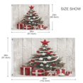 thumbnail image 4 of 24x36 inch Garden Hanging Flag Square Double Sided Flag Garden Garage nd Patio Decorative Flag Red and White Christmas Tree, 4 of 6