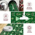 thumbnail image 6 of Christmas 2' x 8' Runner Rug Washable, Non Slip Low Pile Christmas Tree & Floral Pattern Accent Carpet, Non Shedding Xmas Rugs for Living Room, Bedroom, Kitchen, Home Decor, Green, 6 of 9
